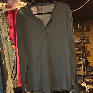 Lululemon Men’s Long Sleeve Henley Shirt